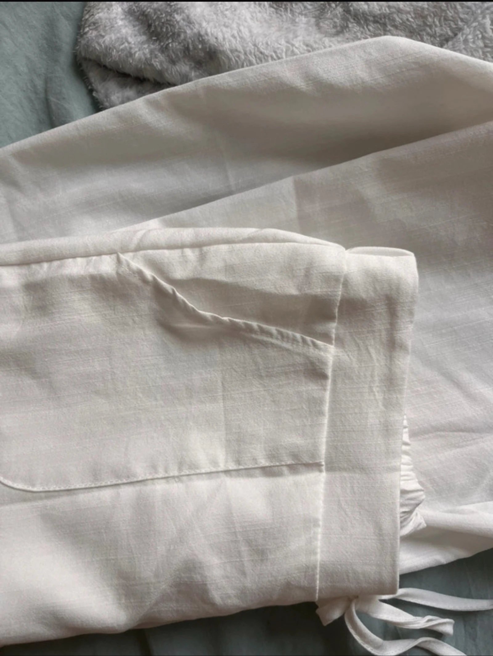 Pantalon en lin blanc – photo 3